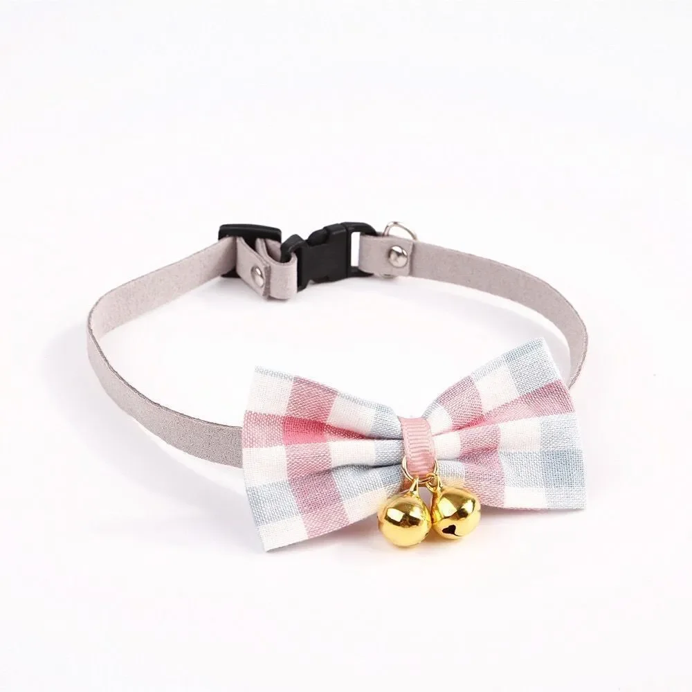 Pink Plaid Pet Collar